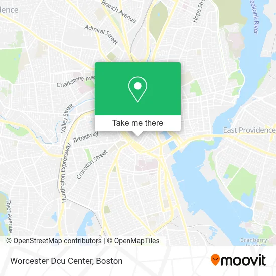 Worcester Dcu Center map