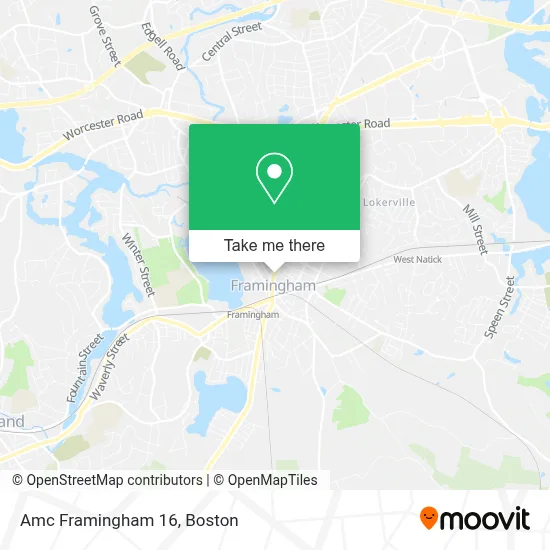 Amc Framingham 16 map