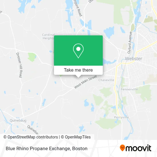 Blue Rhino Propane Exchange map
