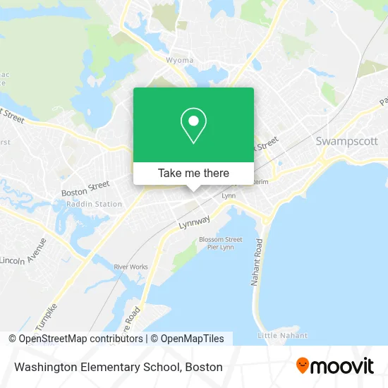 Washington Elementary School map