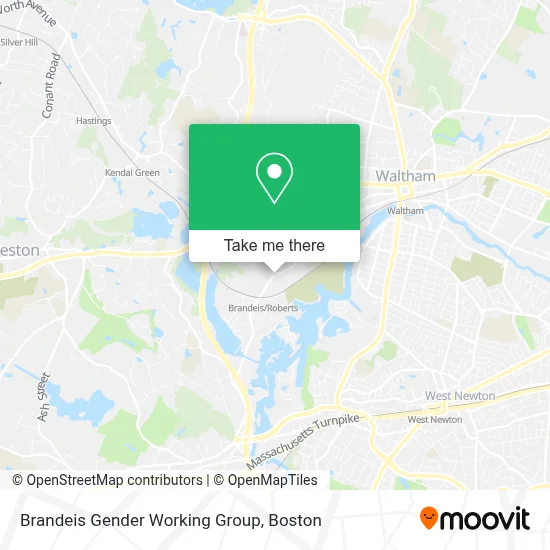 Brandeis Gender Working Group map
