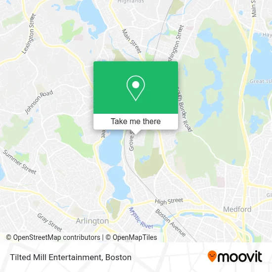 Tilted Mill Entertainment map