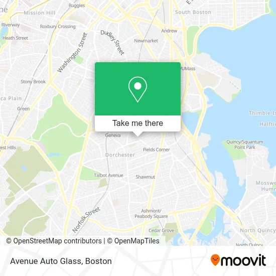 Avenue Auto Glass map