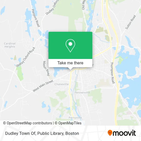Dudley Town Of, Public Library map