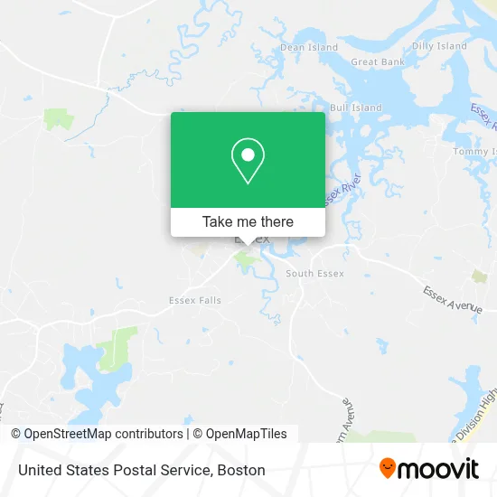 United States Postal Service map