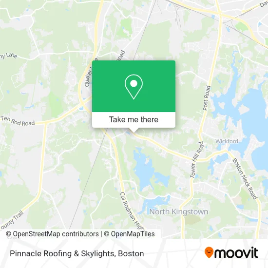 Pinnacle Roofing & Skylights map