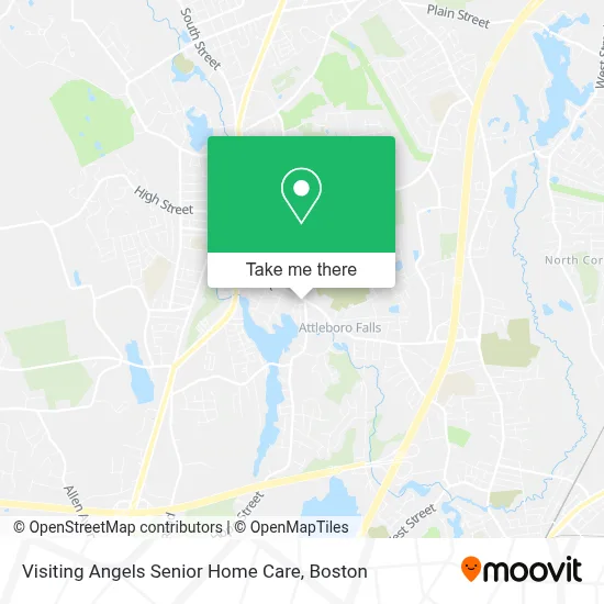 Visiting Angels Senior Home Care map