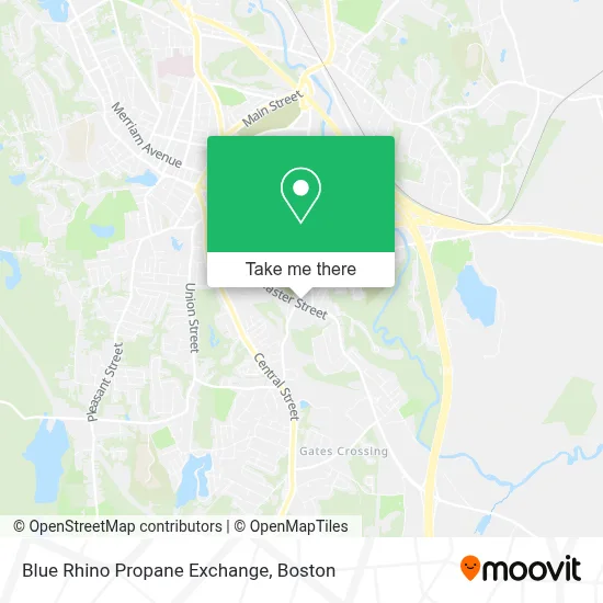 Blue Rhino Propane Exchange map