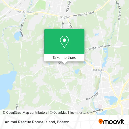 Animal Rescue Rhode Island map