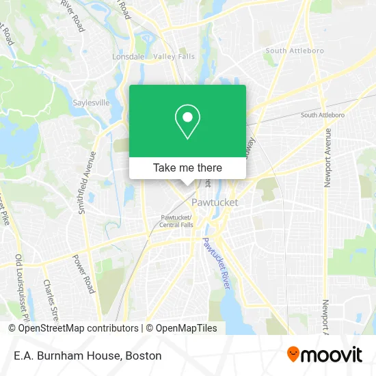 E.A. Burnham House map