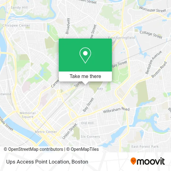 Ups Access Point Location map