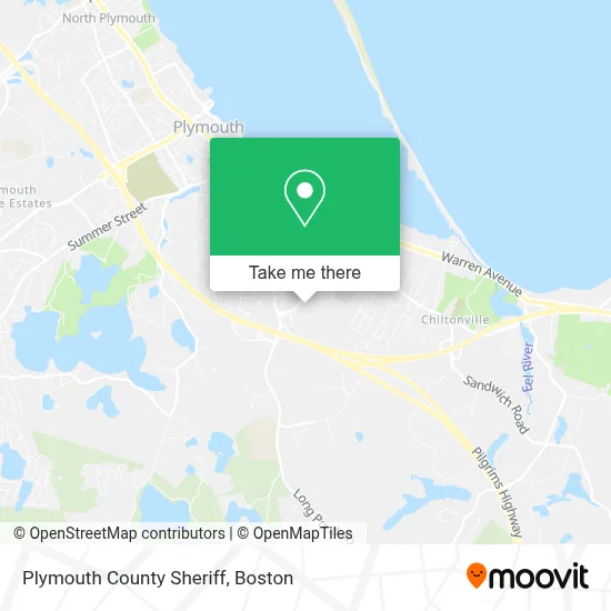 Plymouth County Sheriff map
