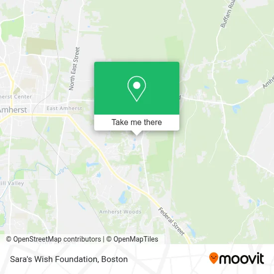 Sara's Wish Foundation map