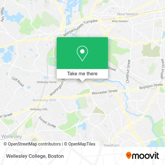 Wellesley College map