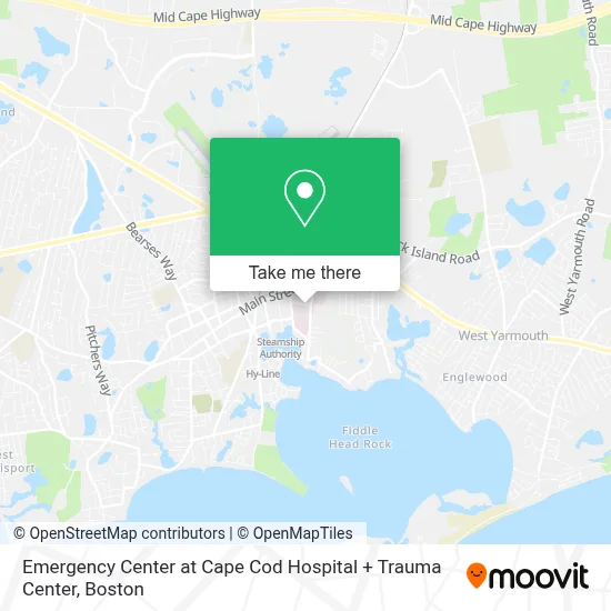 Emergency Center at Cape Cod Hospital + Trauma Center map