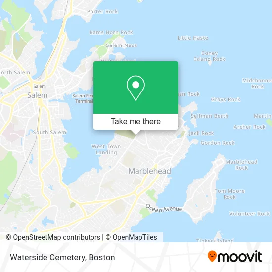 Waterside Cemetery map