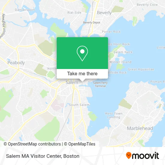 Salem MA Visitor Center map