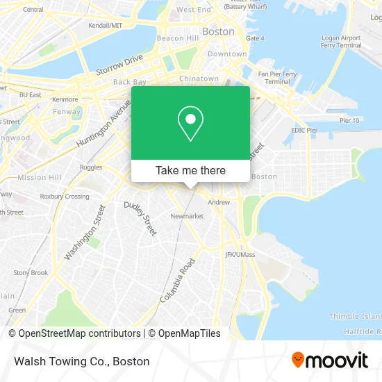 Walsh Towing Co. map