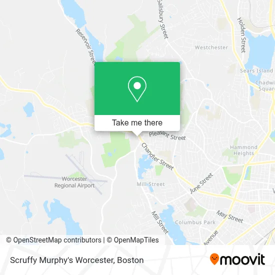 Scruffy Murphy's Worcester map
