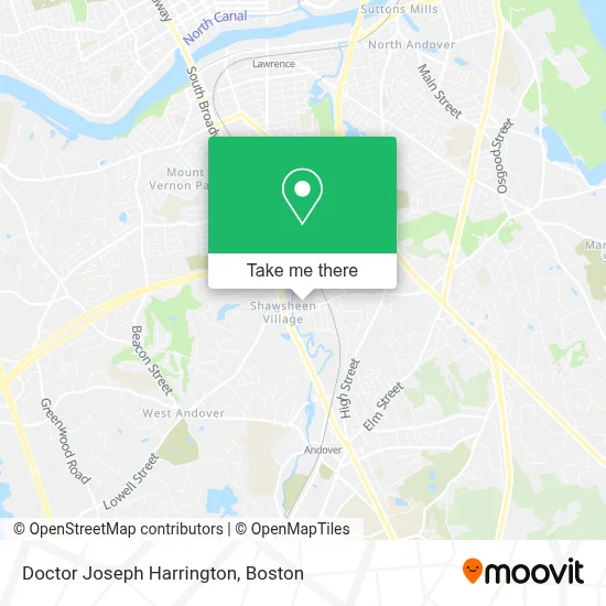 Doctor Joseph Harrington map