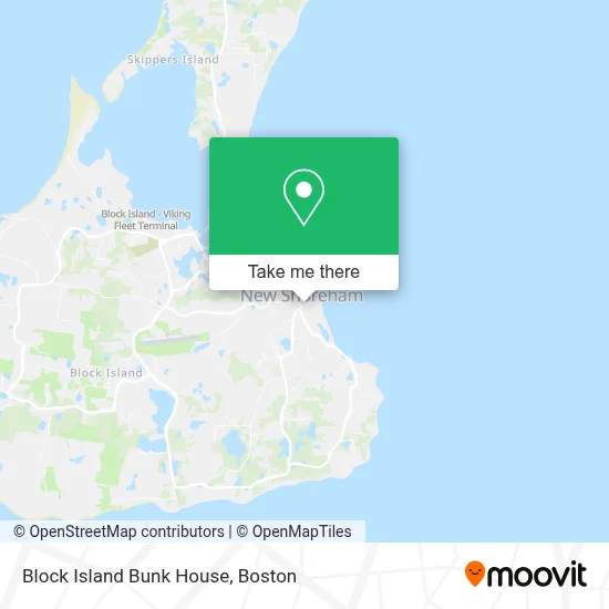 Block Island Bunk House map