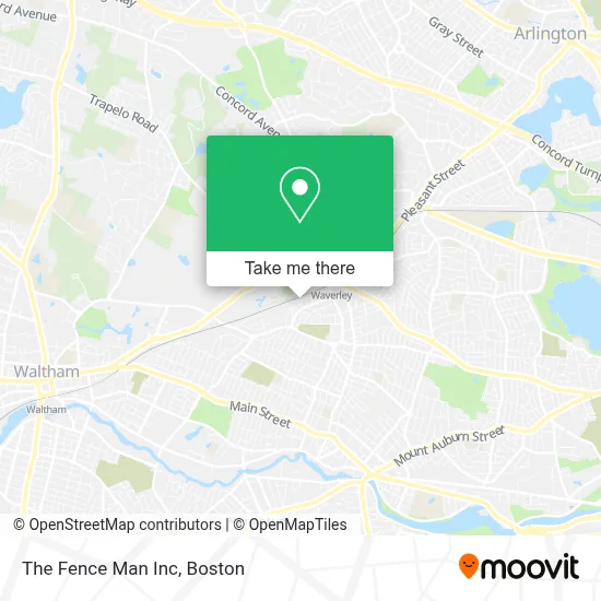The Fence Man Inc map