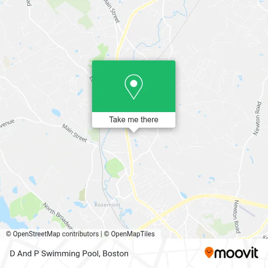 D And P Swimming Pool map