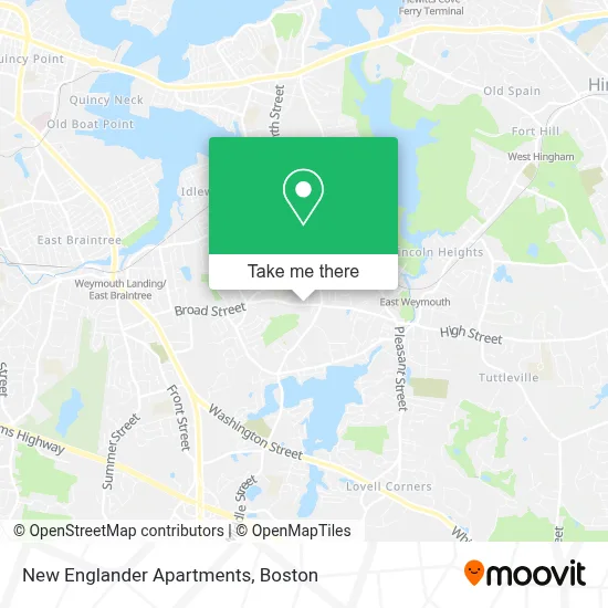 New Englander Apartments map