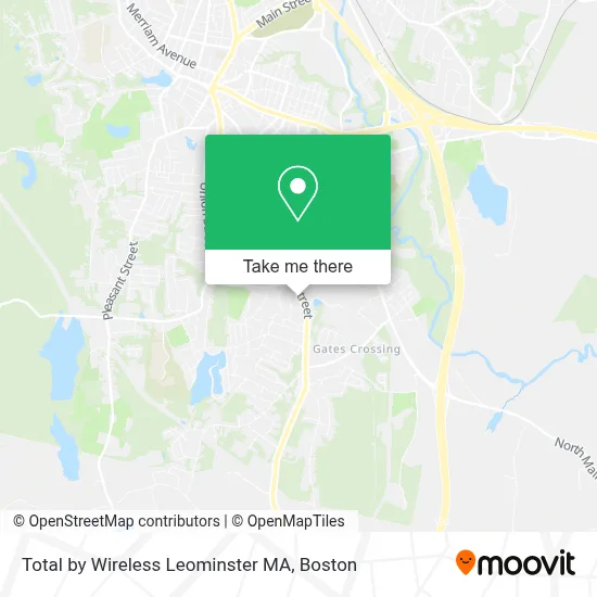 Total by Wireless Leominster MA map