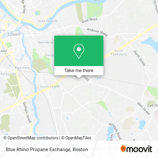 Blue Rhino Propane Exchange map