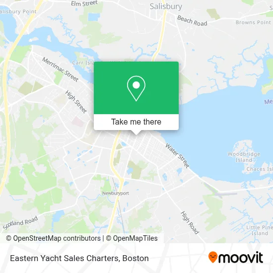 Eastern Yacht Sales Charters map