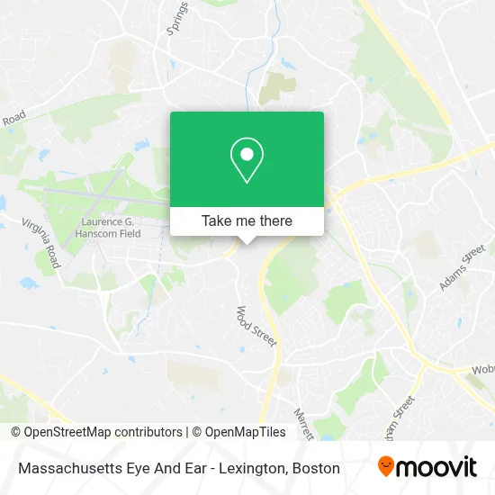 Massachusetts Eye And Ear - Lexington map