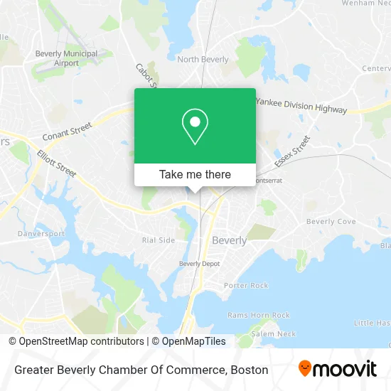 Greater Beverly Chamber Of Commerce map