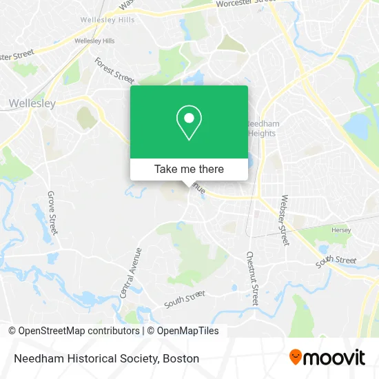 Needham Historical Society map