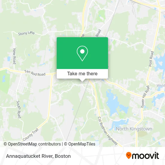 Annaquatucket River map