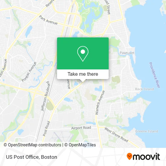 Us Post Office map