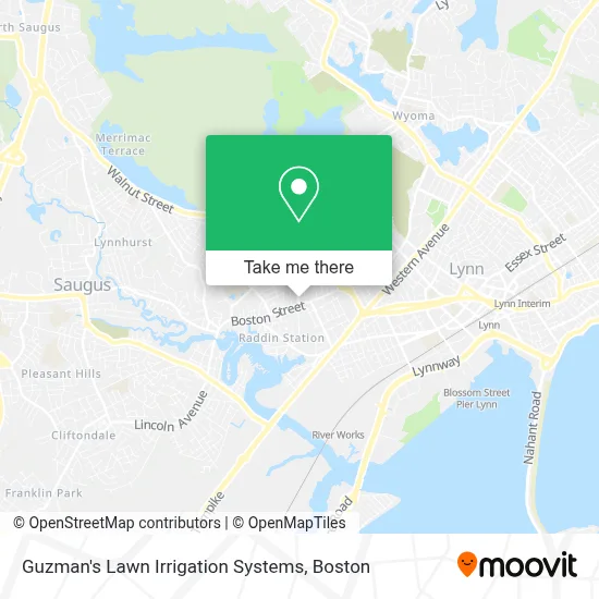 Guzman's Lawn Irrigation Systems map