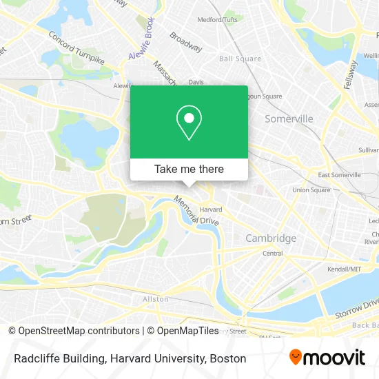 Radcliffe Building, Harvard University map