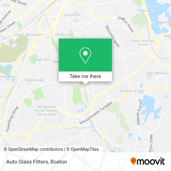Auto Glass Fitters map