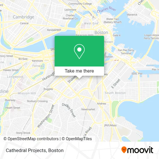 Cathedral Projects map
