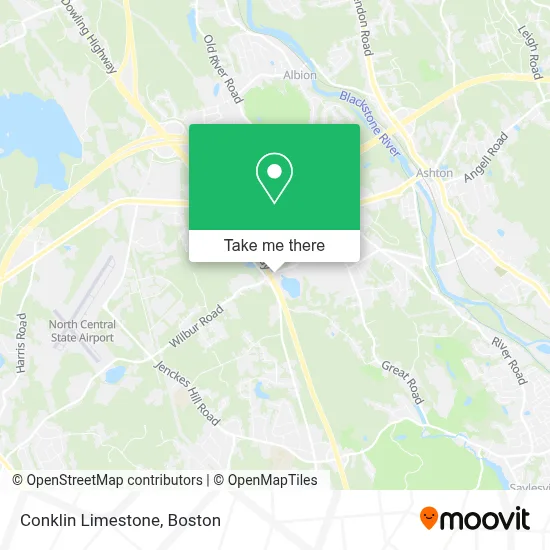 Conklin Limestone map