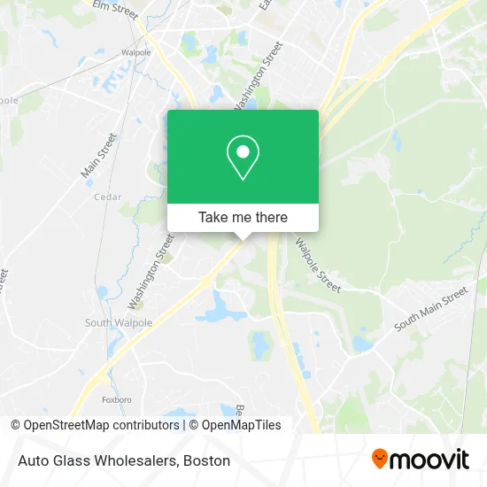 Auto Glass Wholesalers map
