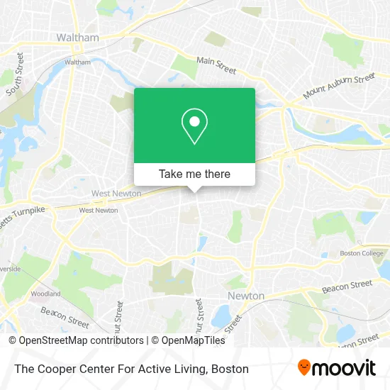 The Cooper Center For Active Living map