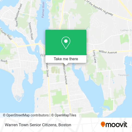 Warren Town Senior Citizens map