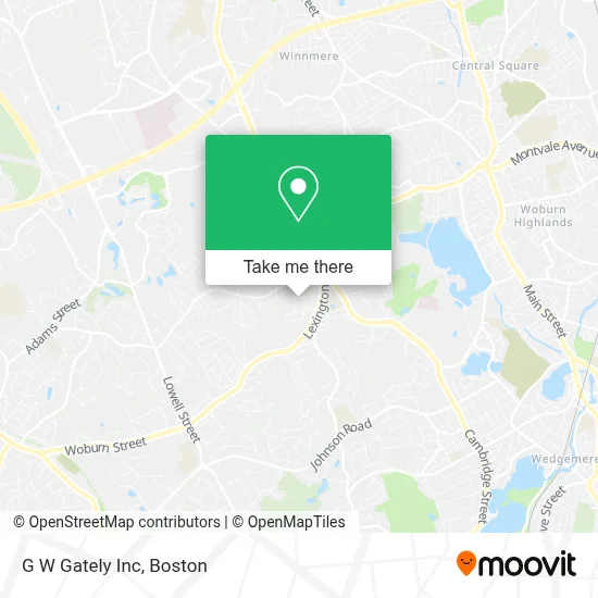 G W Gately Inc map
