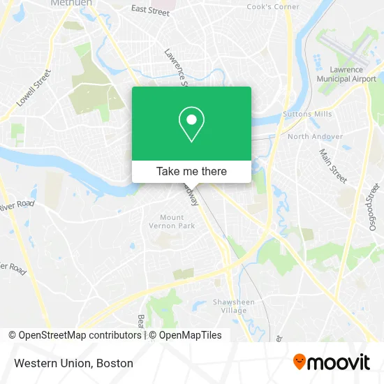 Western Union map