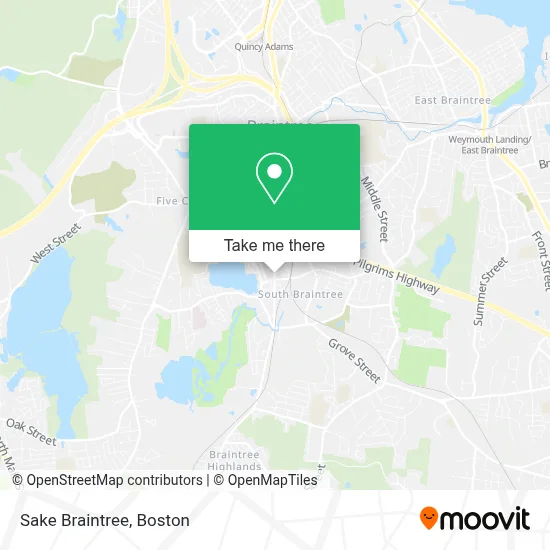 Sake Braintree map
