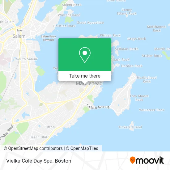 Vielka Cole Day Spa map