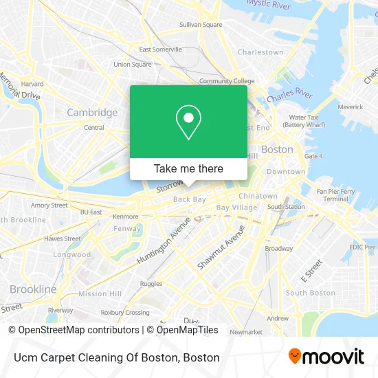 Ucm Carpet Cleaning Of Boston map