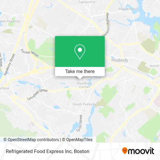 Refrigerated Food Express Inc map